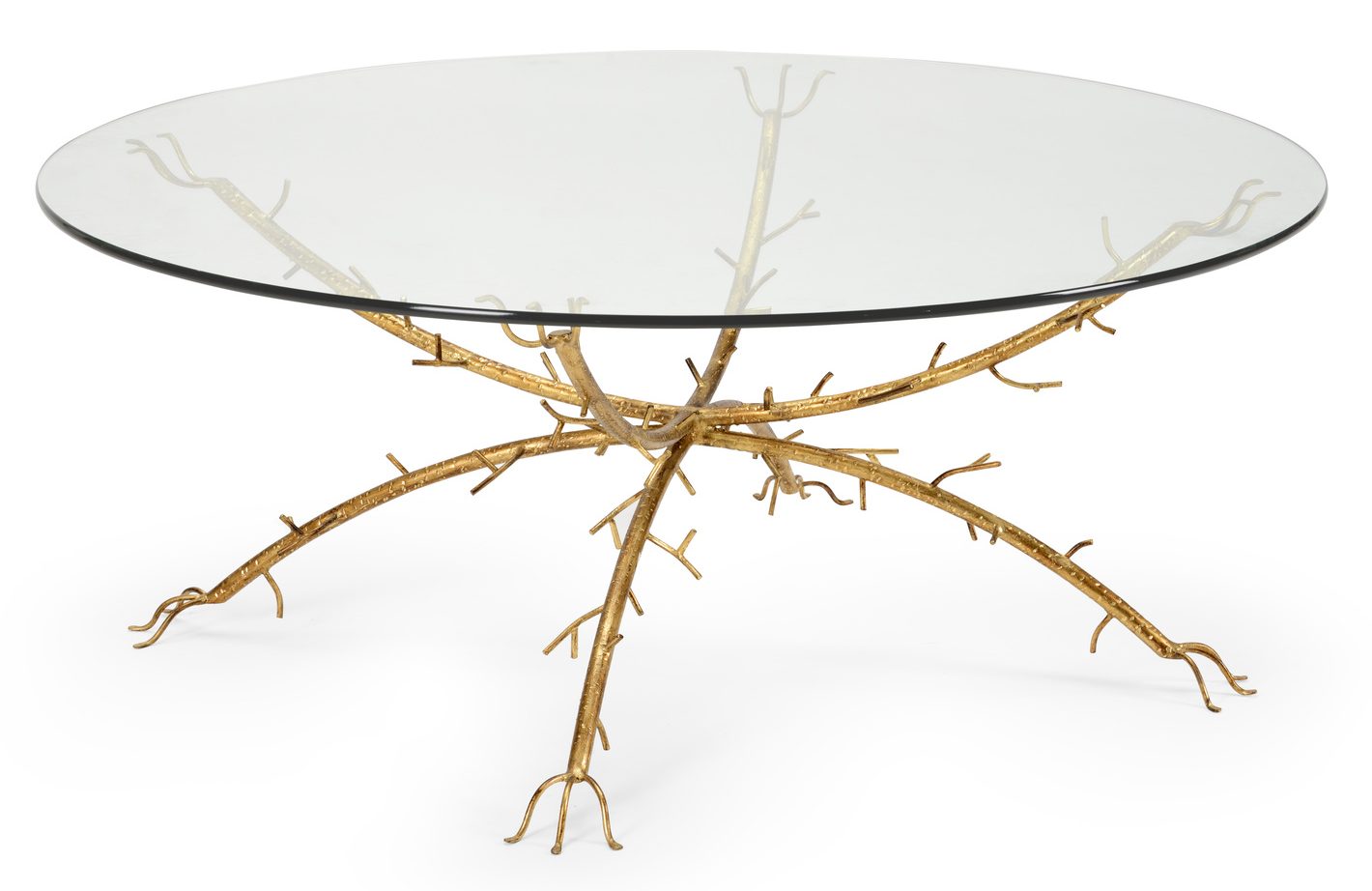 Chelsea House 383670 Gold Coral Coffee Table