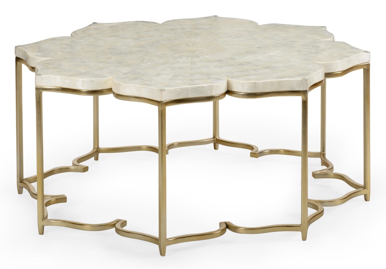 Chelsea House 384198 Lotus Flower Cocktail Table