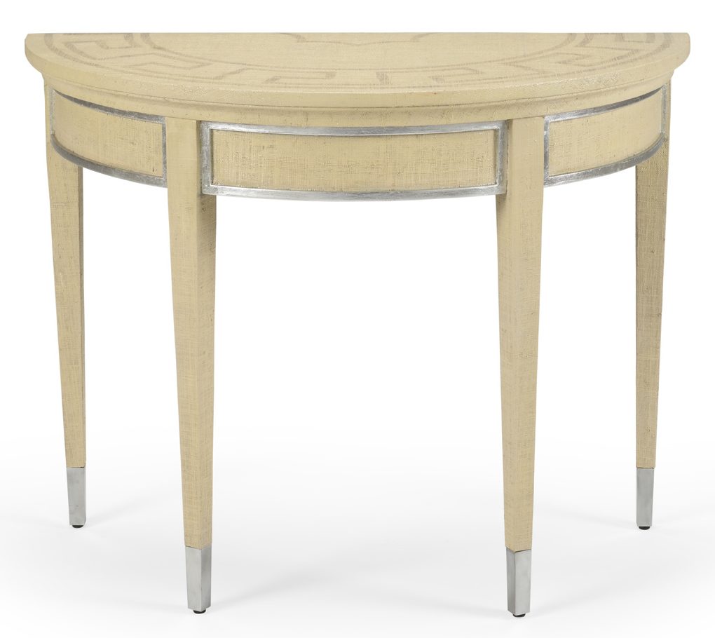 Chelsea House 370047 Raffia Demilune Cream