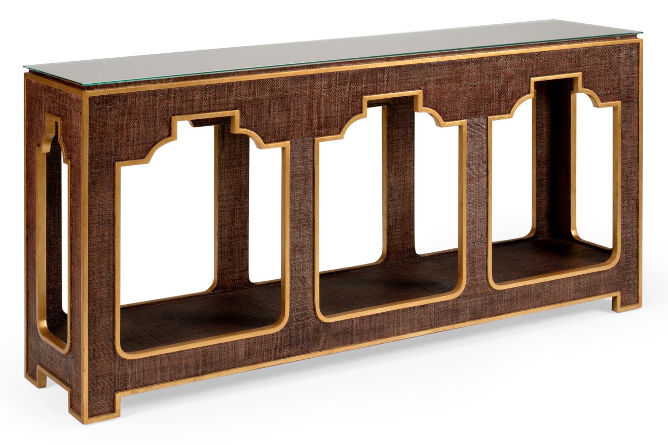 Chelsea House 384209 Yangon Console Brown