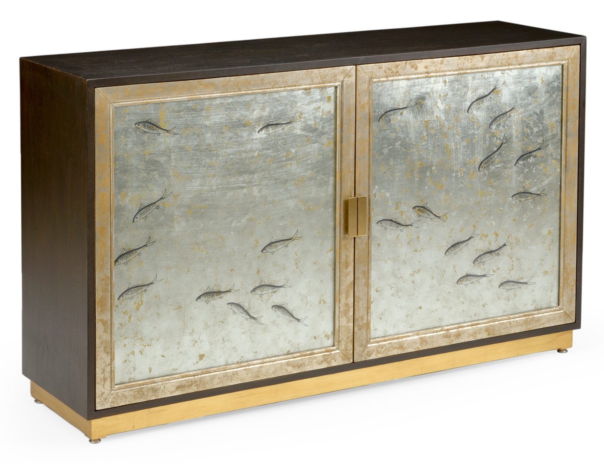 Chelsea House 384302 Chinoiserie Cabinet Fish