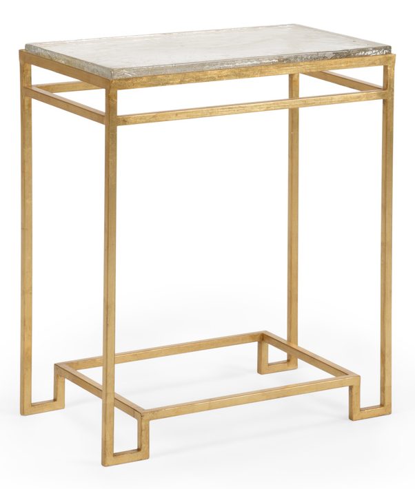 Chelsea House 384315 Seed Glass Side Table Gold