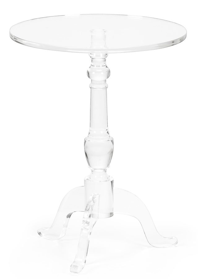 Chelsea House 384787 Acrylic Pedestal Side Table