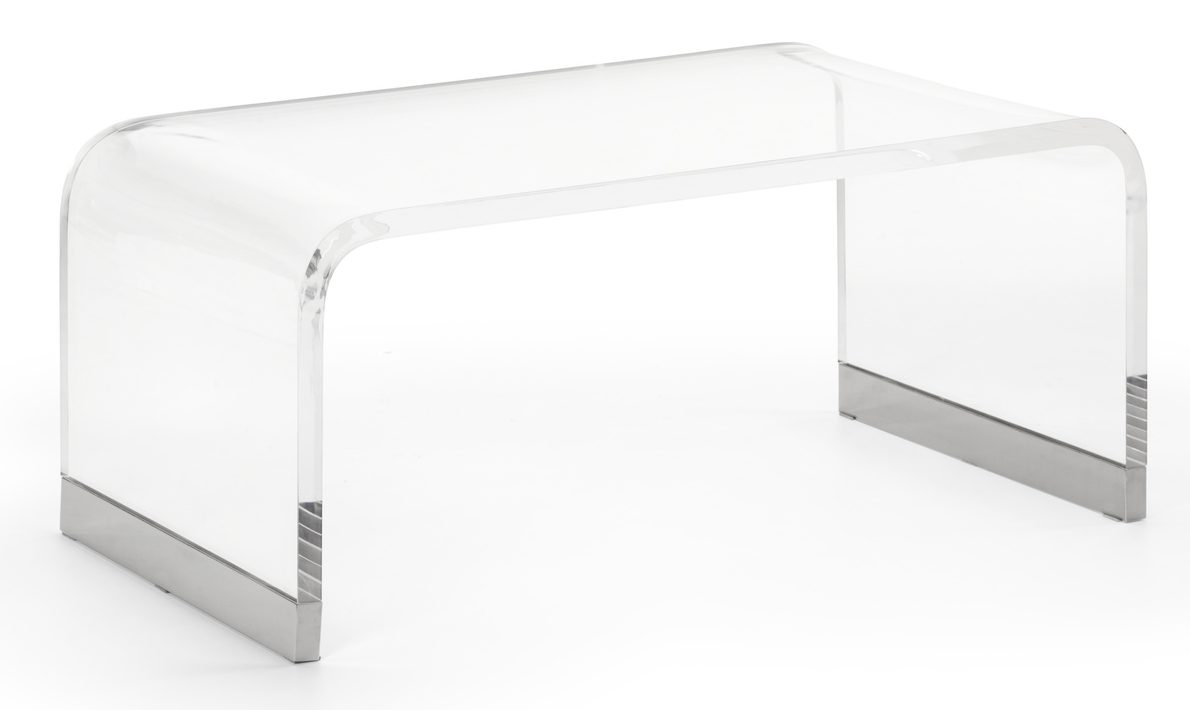 Chelsea House 384788 Waterfall Coffee Table Nickel