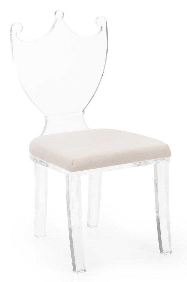Chelsea House 384808 Regency Hall Chair Clear