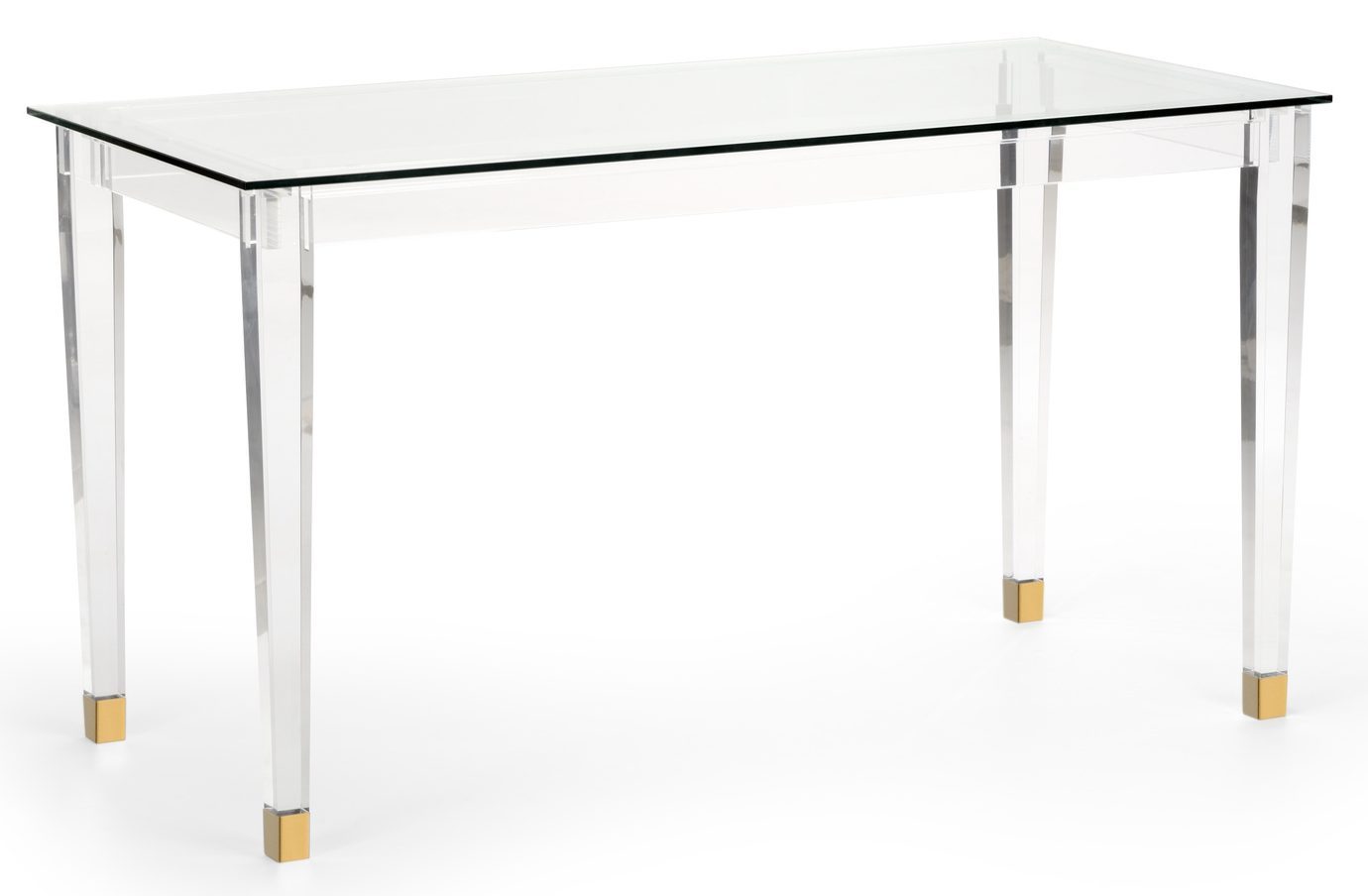 Chelsea House 384967 Acrylic Denver Desk Brass
