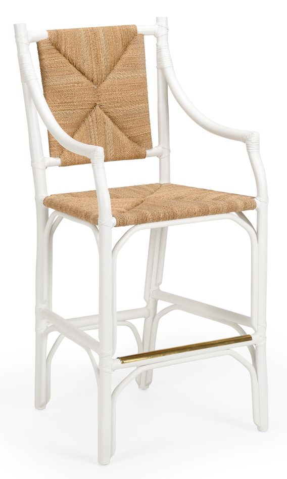 Chelsea House 385061 Mecklenburg Barstool White Chelsea House 385061 Mecklenburg Barstool White