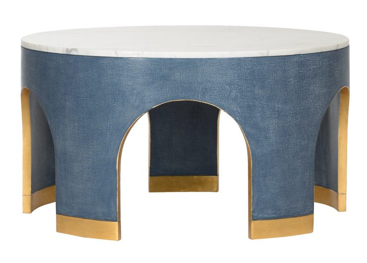 Chelsea House 385206 Aqueduct Cocktail Table Blue