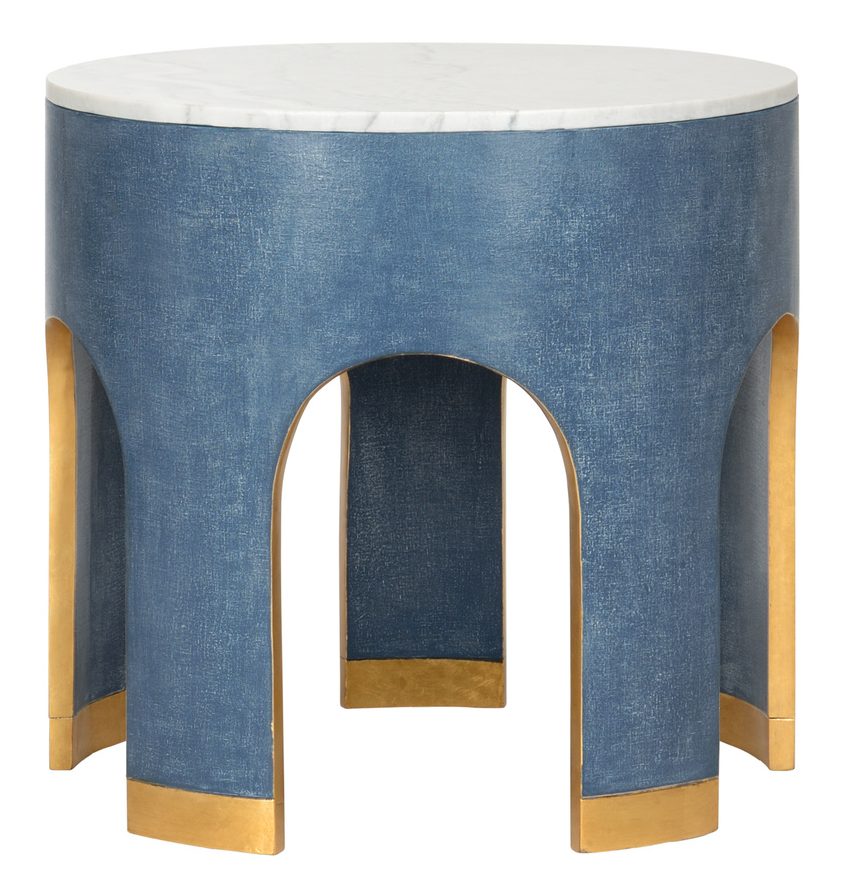 Chelsea House 385207 Aqueduct End Table Blue