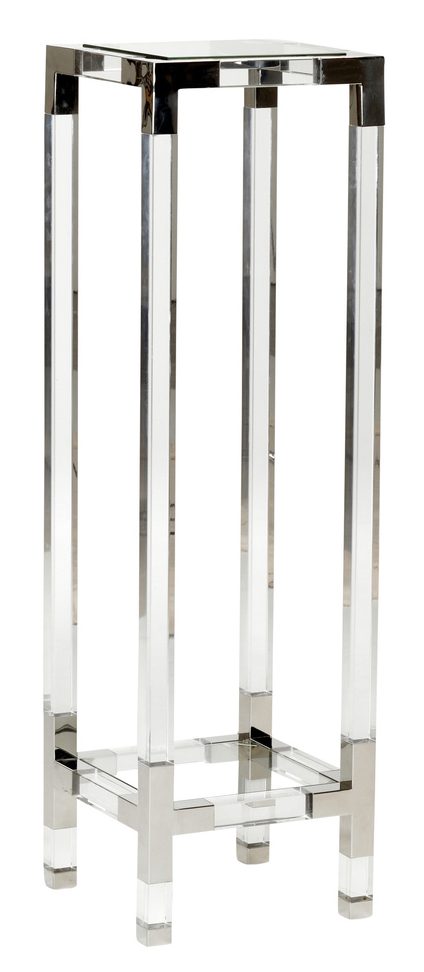 Chelsea House 385243 Chelsea Pedestal Clear/Silver Large