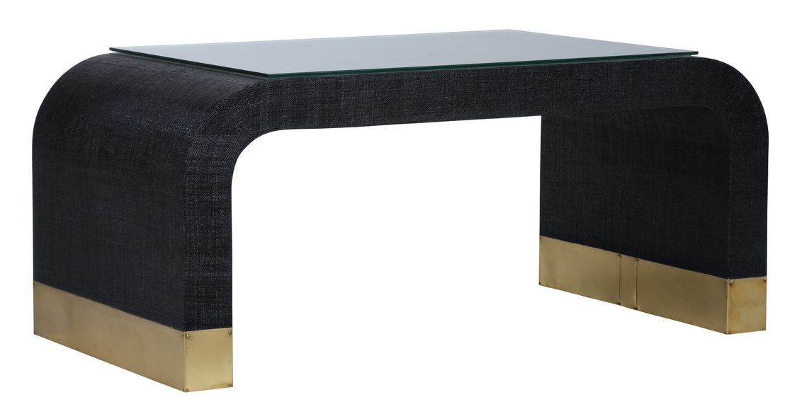Chelsea House 385343 Waterfall Coffee Table Black