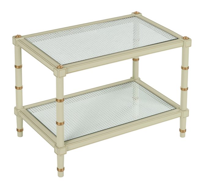 Chelsea House 385709 Conner Cane Cocktail Table Green