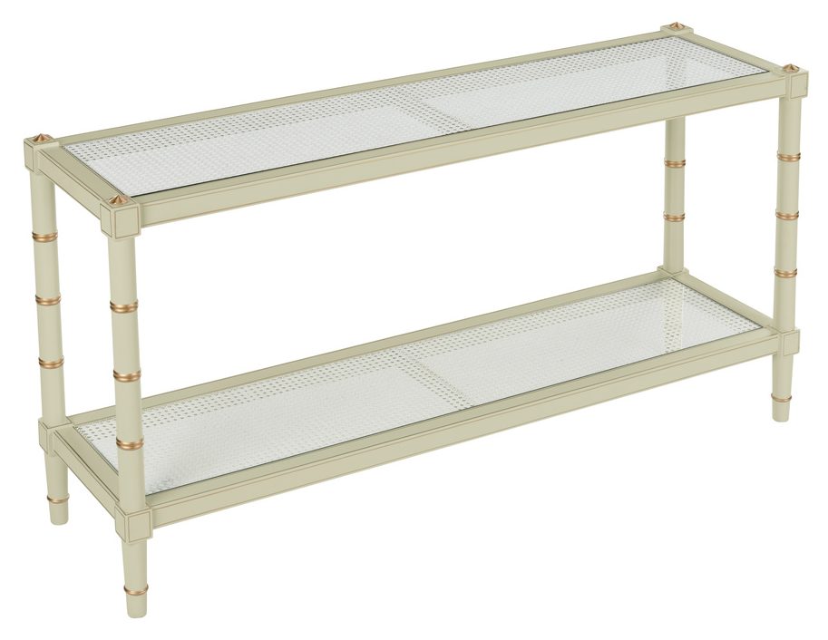 Chelsea House 385711 Conner Cane Console Green