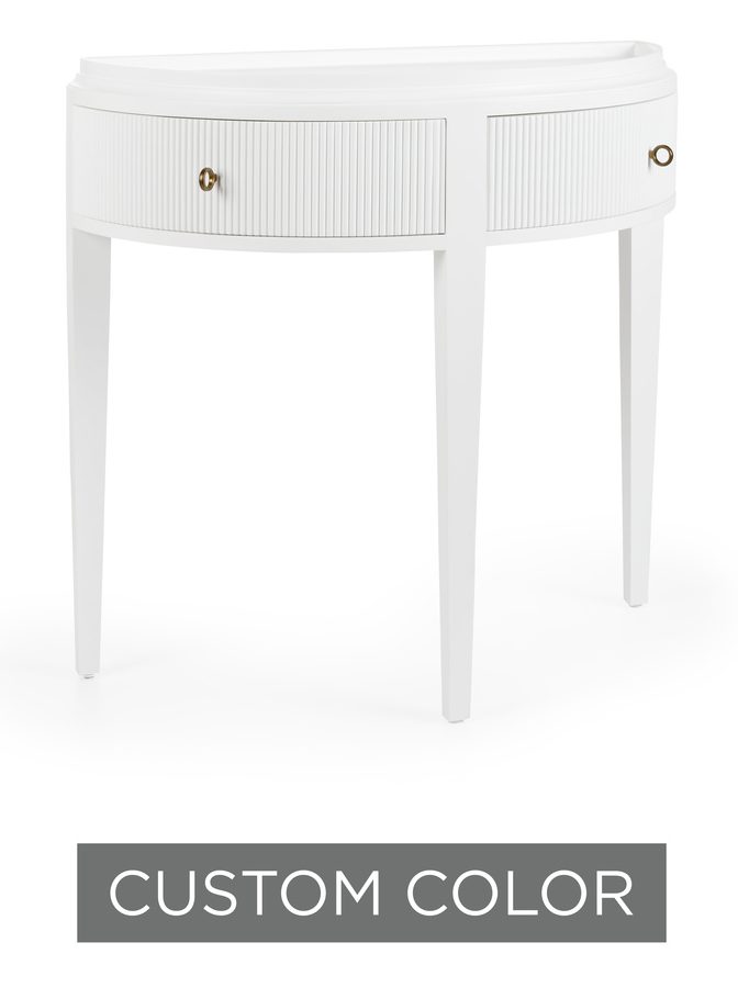 Wildwood Furniture 400046-CUSTOM Cottage Demilune Console