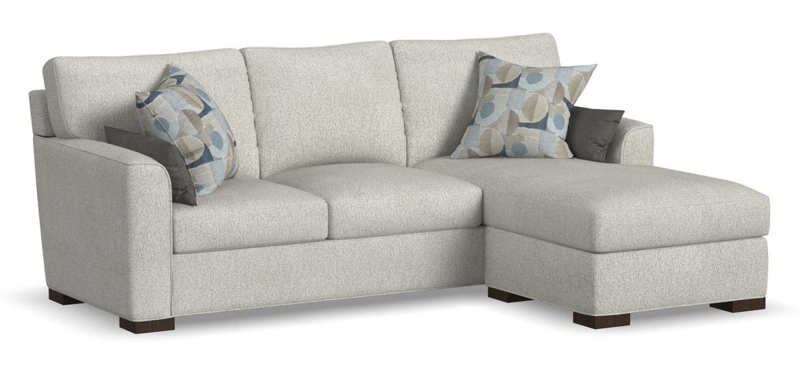 Flexsteel Furniture 5025-312 Jasper Fabric Reversible Chaise Sofa