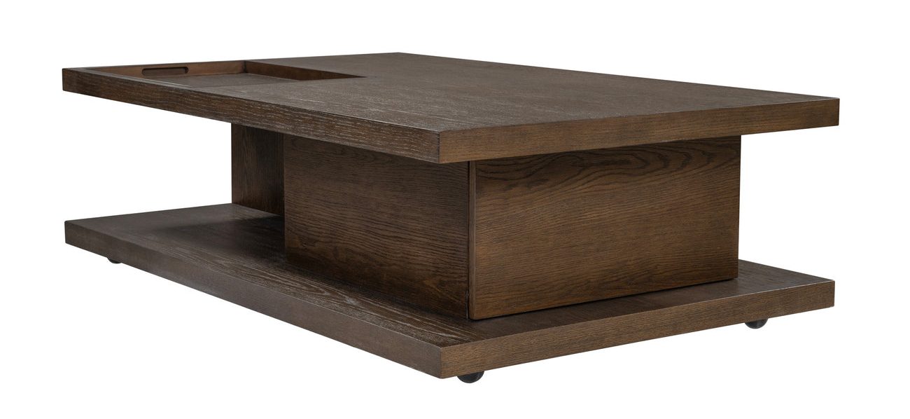 Flexsteel Furniture W1013-0311 Athens Rectangular Coffee Table with Casters