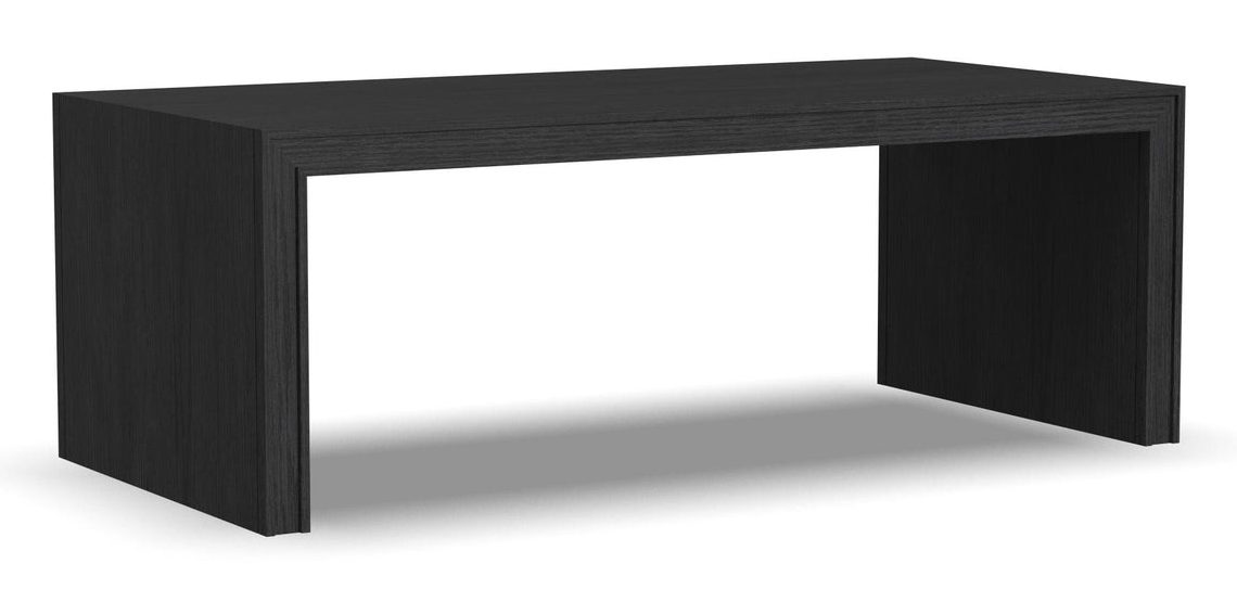 Flexsteel Furniture W1027-031 Waterfall Black Rectangular Coffee Table