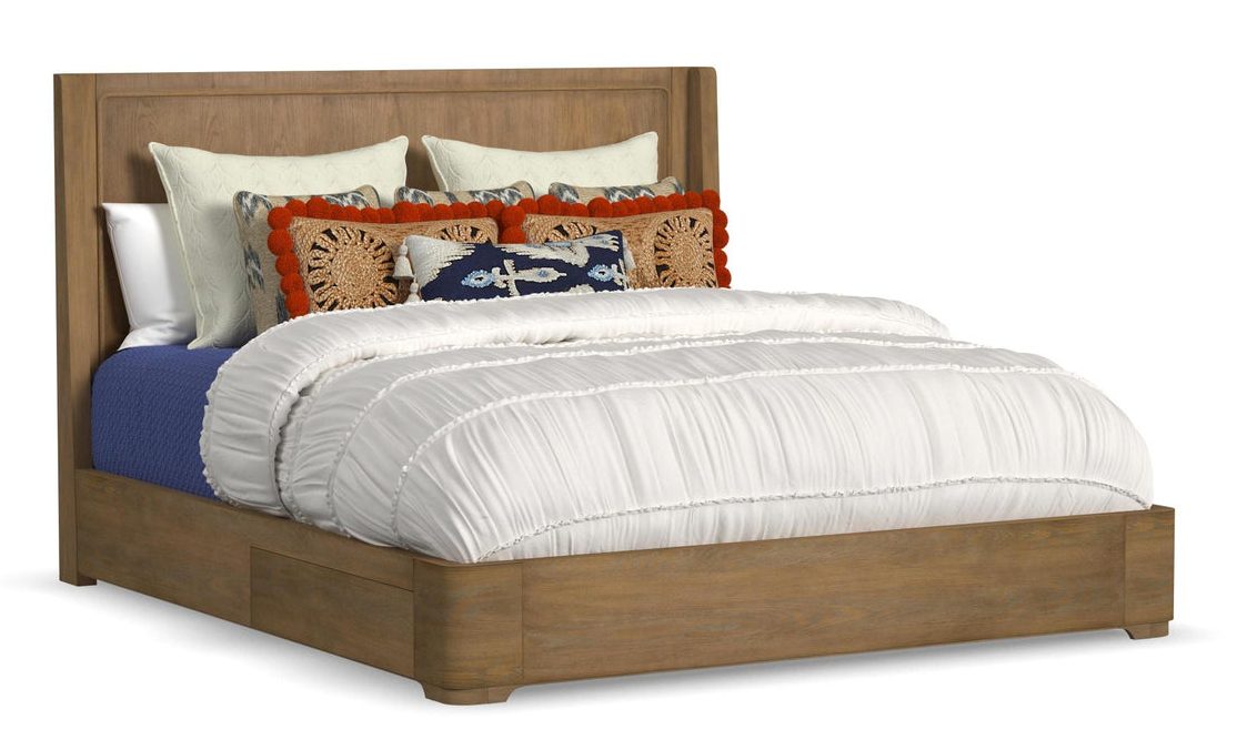 Flexsteel Furniture W1062-90KS Normandy King Panel Storage Bed