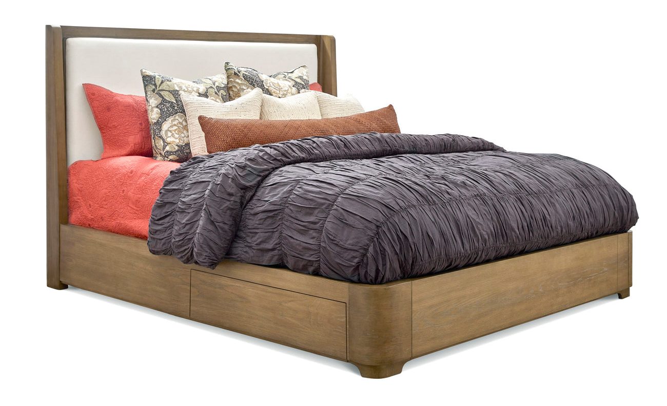 Flexsteel Furniture W1062-91KS Normandy King Upholstered Storage Bed