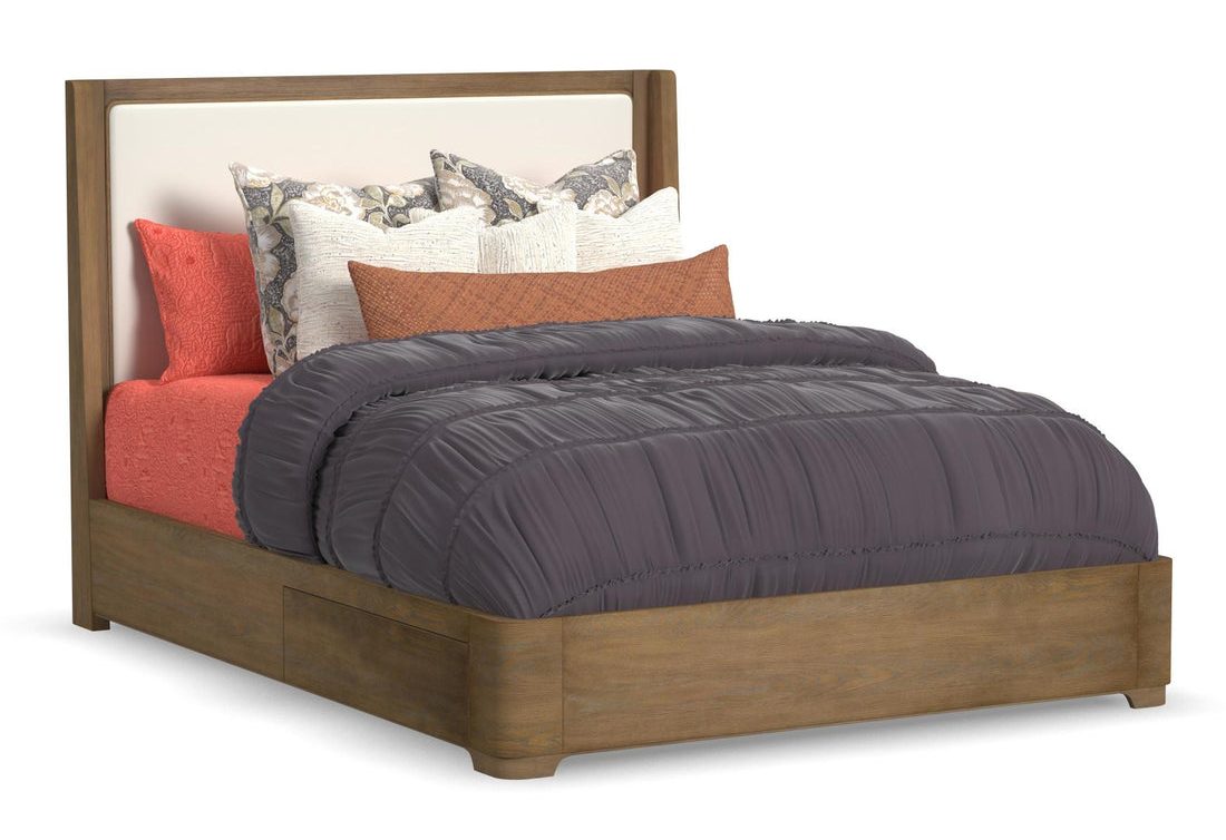 Flexsteel Furniture W1062-91QS Normandy Queen Upholstered Storage Bed