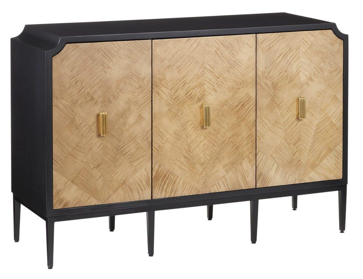 Currey and Company 3000-0270 Kallista Taupe Cabinet