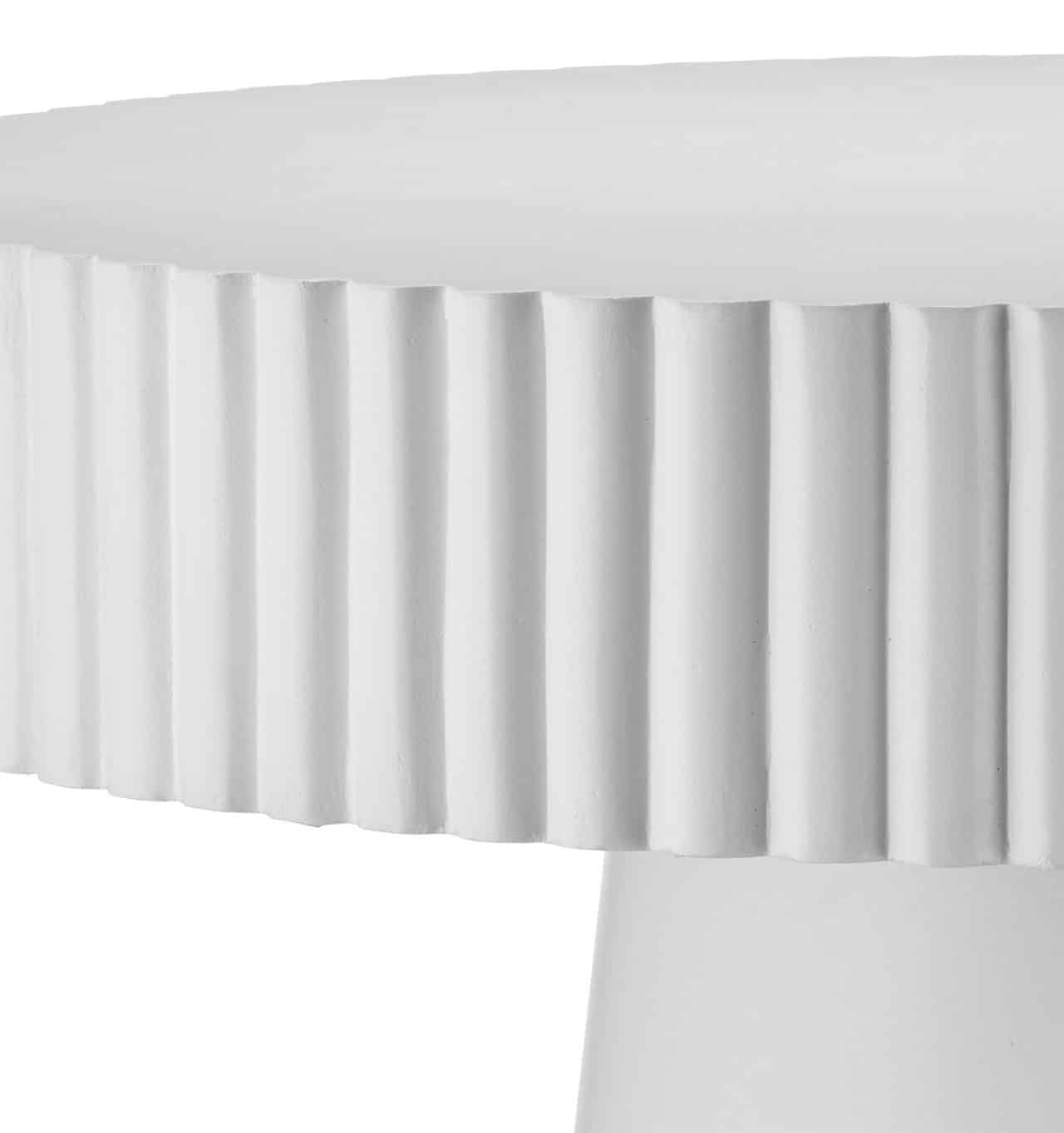 Currey and Company 2000-0043 Harlow White Concrete Accent Table Currey and Company 2000-0043 Harlow White Concrete Accent Table