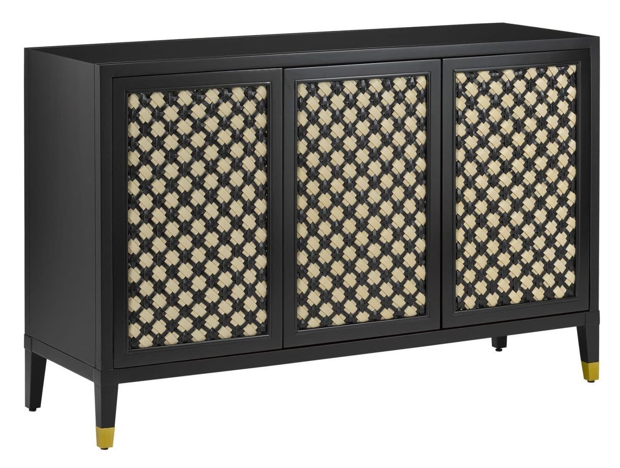 Currey and Company 3000-0178 Bramford Black Cabinet