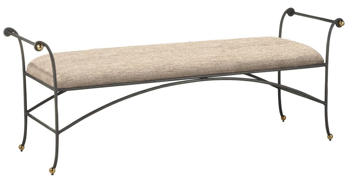 Currey and Company 7000-0932 Mabel Bench Perf Barrett Sandstone