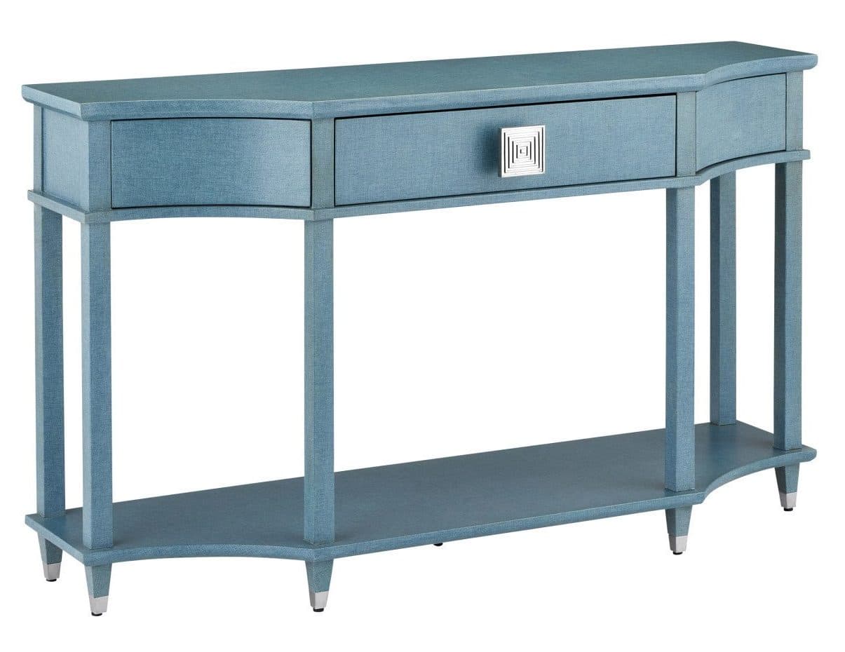 Currey and Company 3000-0283 Maya Blue Console Table Currey and Company 3000-0283 Maya Blue Console Table