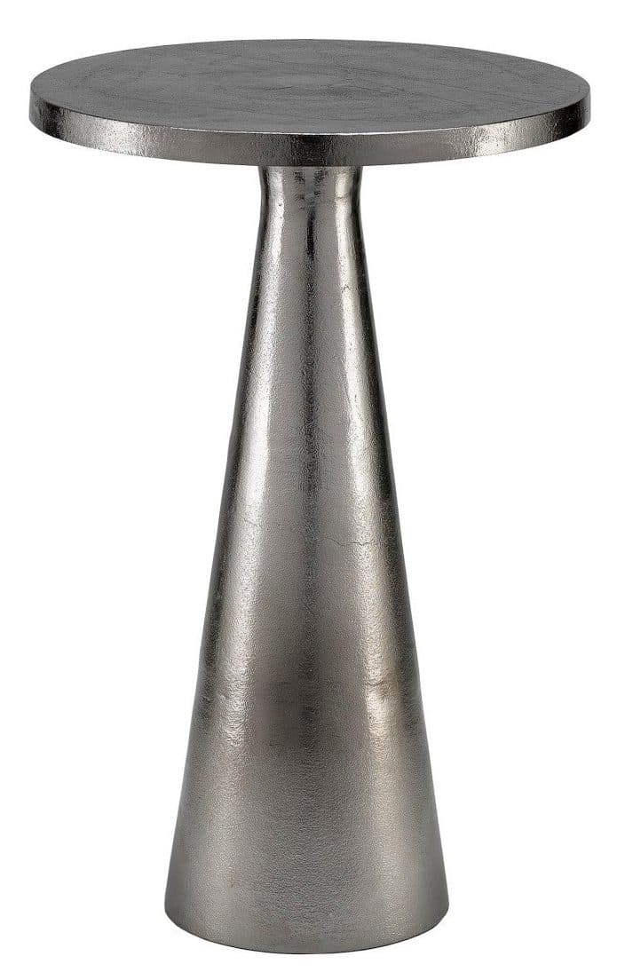 Currey and Company 4000-0105 Tondo Nickel Accent Table