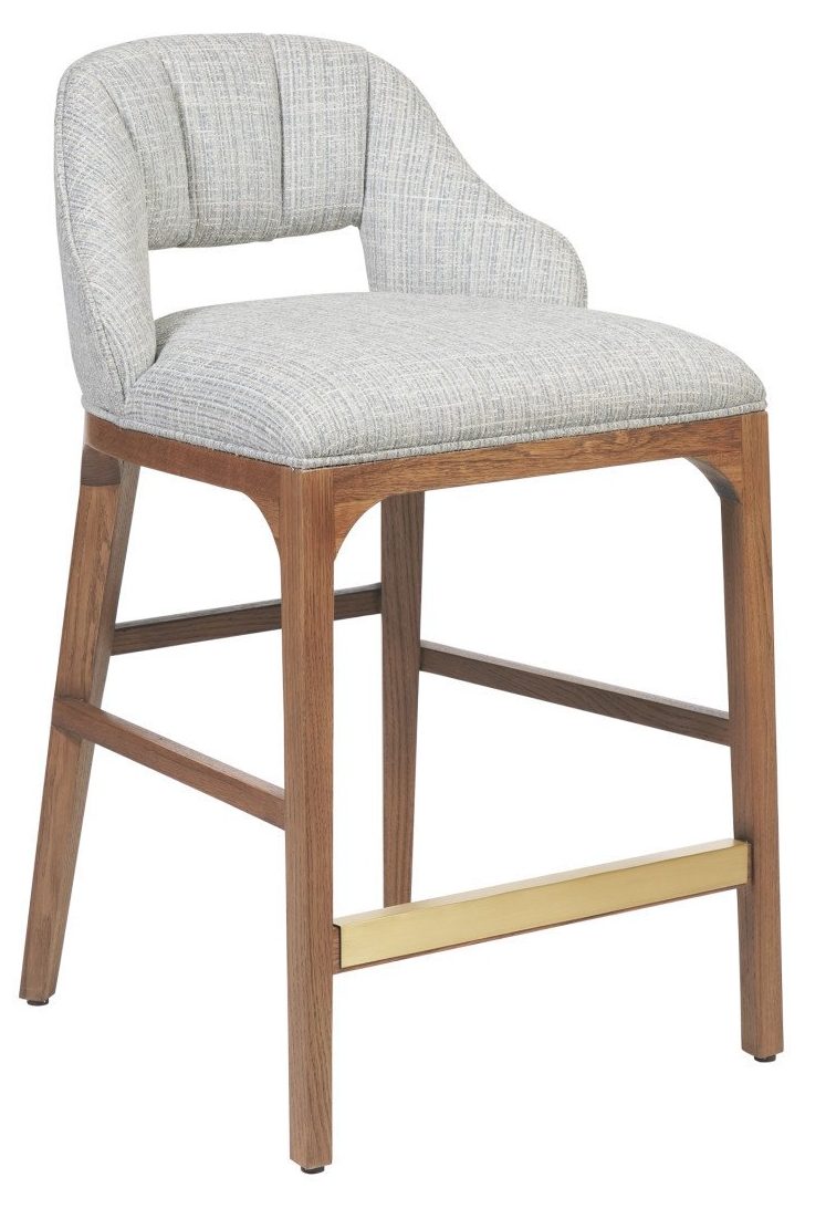 Currey and Company 7000-0822 Inga Counter Stool, Greenlight Powder