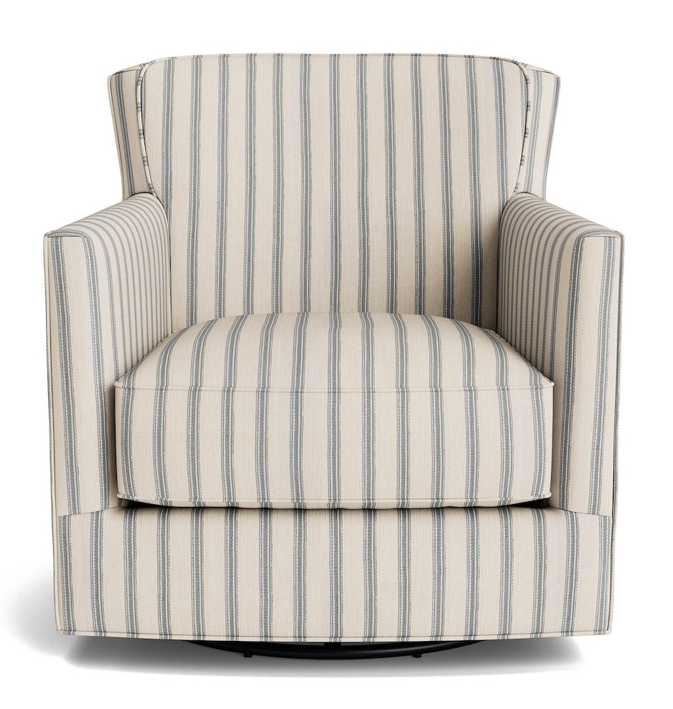 Bassett Furniture 1745-05 New American Living Thin Track Arm Swivel Chair