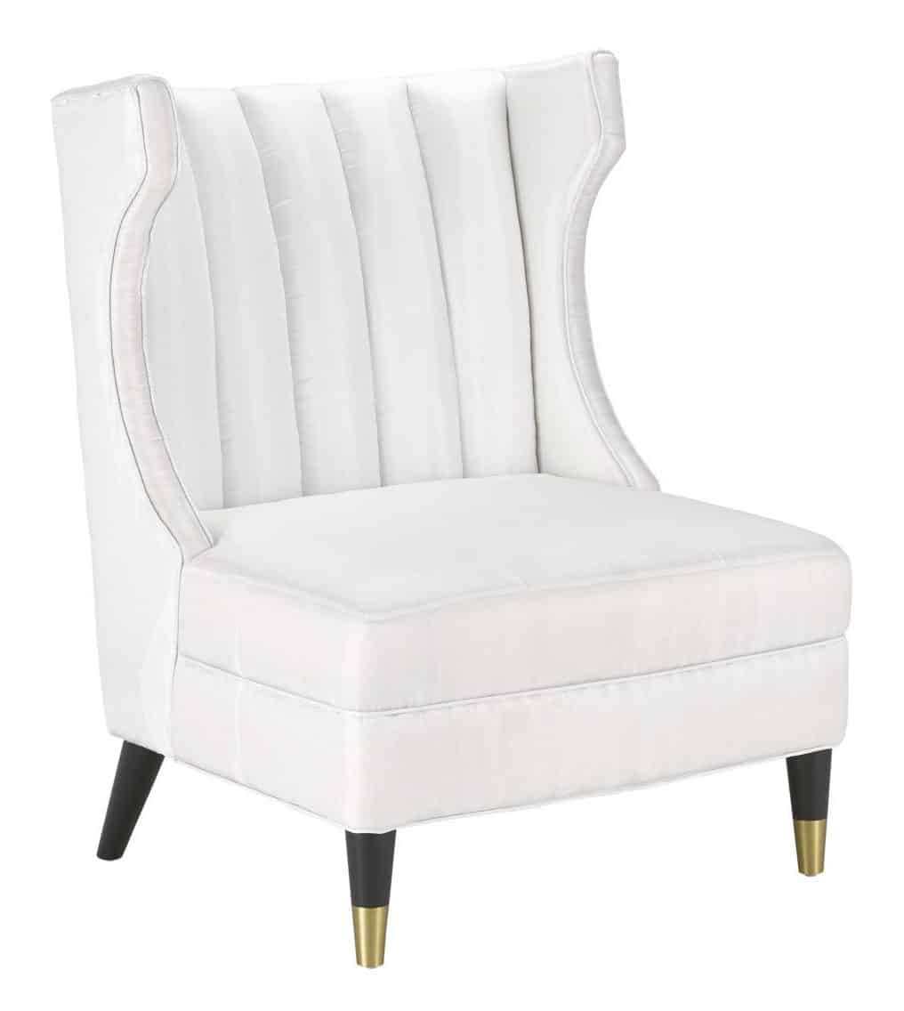 Currey and Company 7000-0381 Jacqui Black Chair Muslin