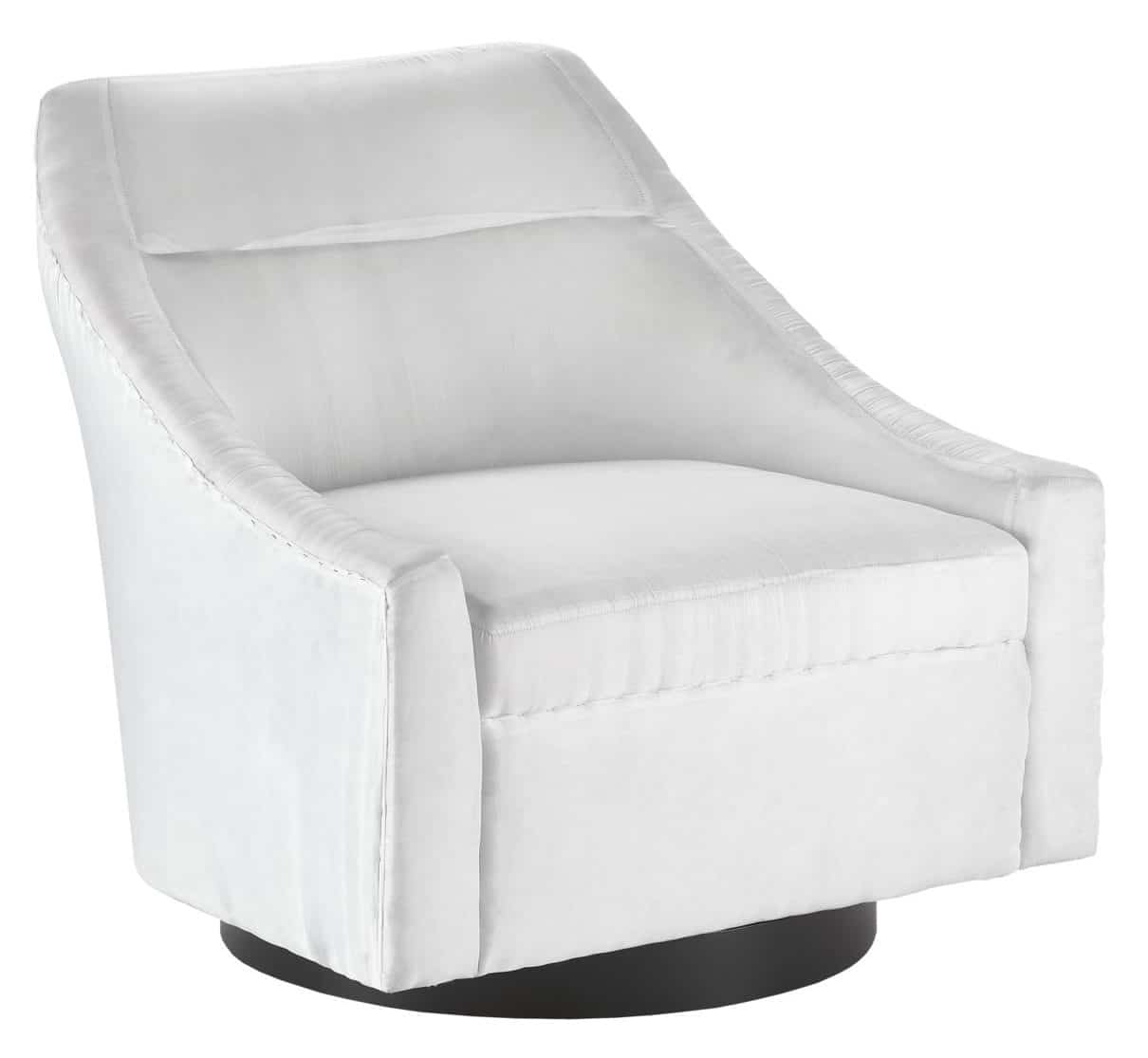 Currey and Company 7000-0371 Pryce Black Swivel Chair Muslin Currey and Company 7000-0371 Pryce Black Swivel Chair Muslin