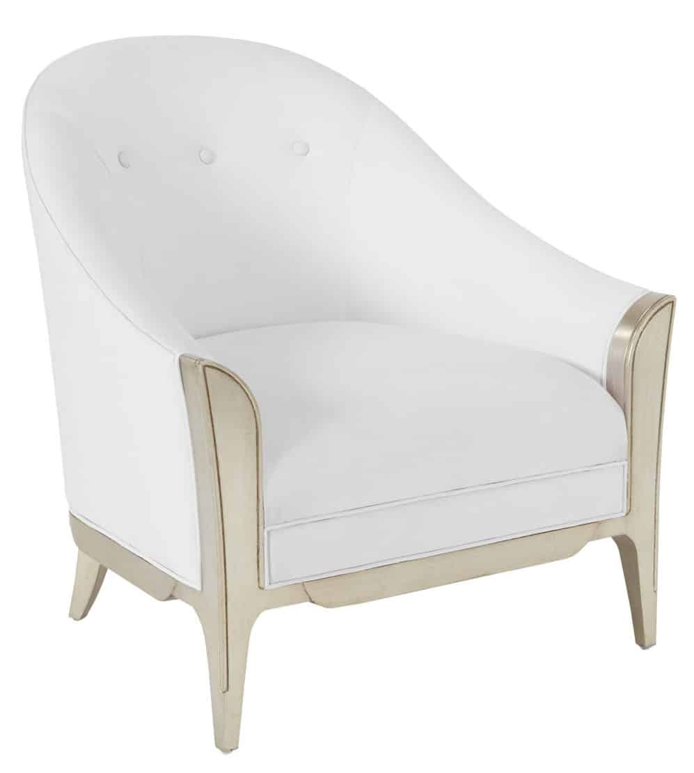 Currey and Company 7000-0541 Emmitt Silver Armchair Muslin