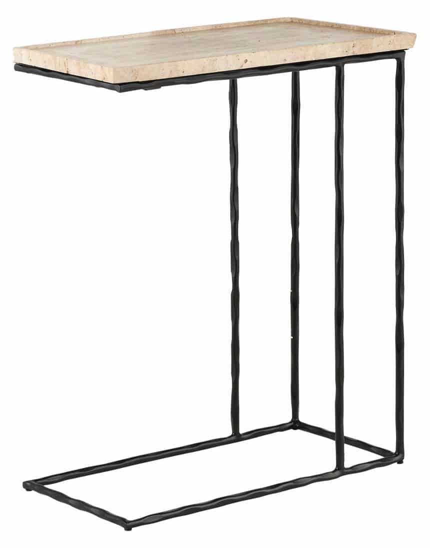 Currey and Company 4000-0139 Boyles Travertine C Table