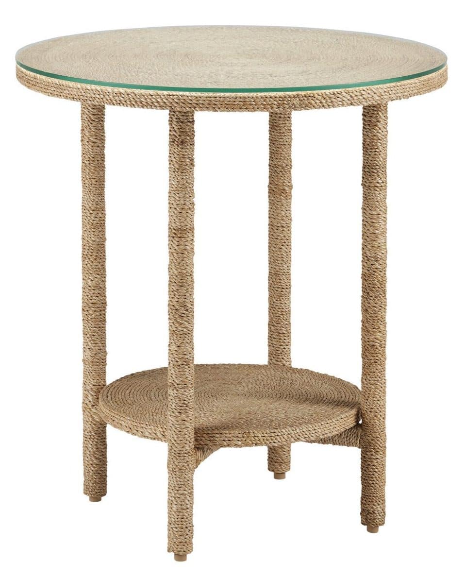 Currey and Company 3000-0215 Limay Rope Accent Table
