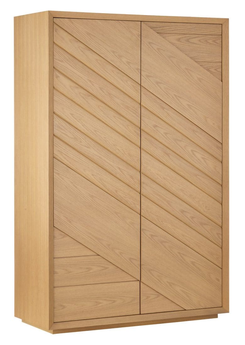 Currey and Company 3000-0315 Margot Natural Oak Storage Cabinet