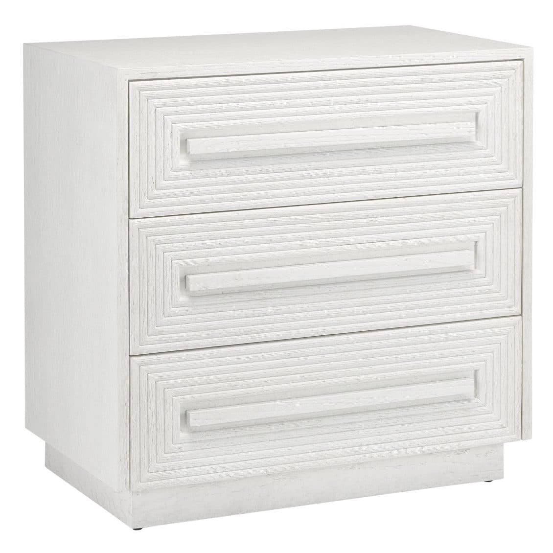 Currey and Company 3000-0150 Morombe White Chest
