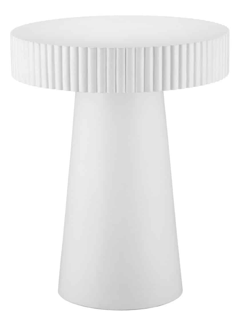 Currey and Company 2000-0043 Harlow White Concrete Accent Table Currey and Company 2000-0043 Harlow White Concrete Accent Table