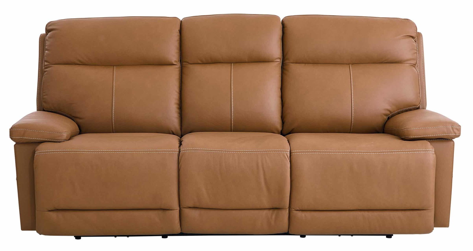 Bassett Club Level 3733-P62A Fletcher Power Motion Sofa Antelope Leather