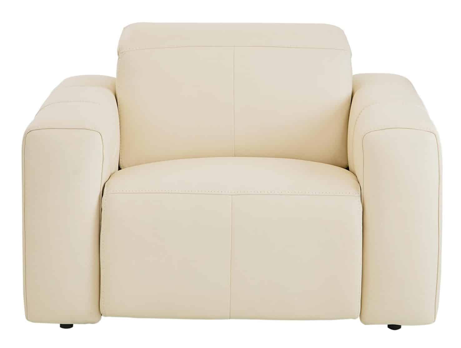 Bassett Club Level 3734-P0L Airy Wallsaver Power Recliner Linen Leather Bassett Club Level 3734-P0L Airy Wallsaver Power Recliner Linen Leather