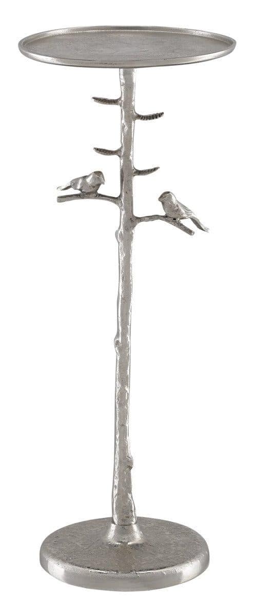 Currey and Company 4000-0064 Piaf Silver Drinks Table