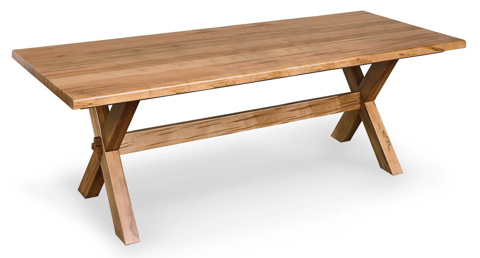 Bassett Furniture 4021-9042XEX Crossbuck Dining Table with Extendable Leaves