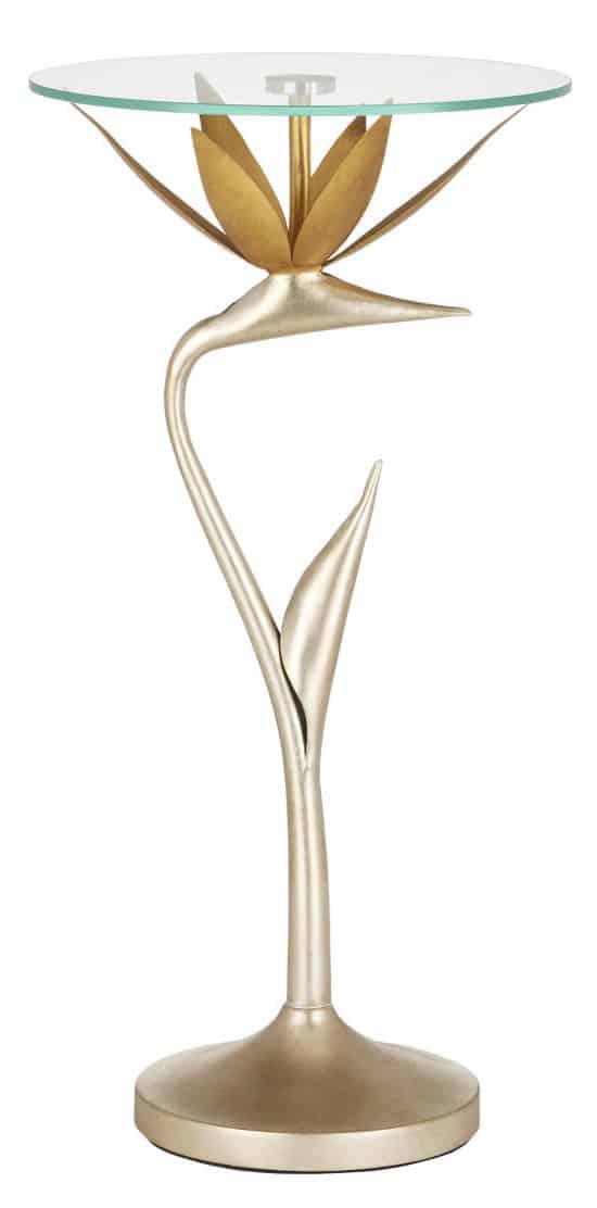 Currey and Company 4000-0147 Paradiso Silver & Gold Accent Table