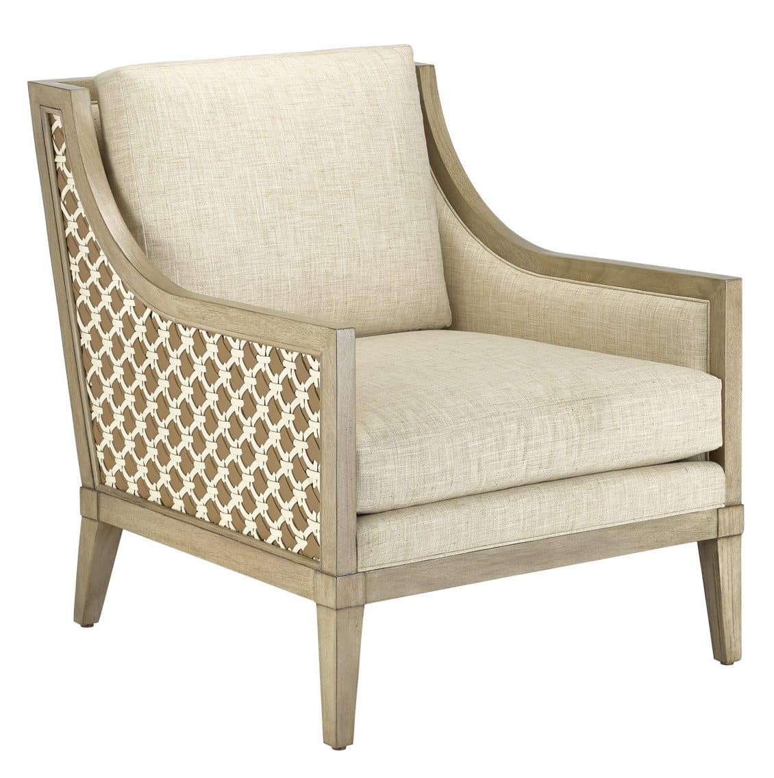 Currey and Company 7000-0192 Bramford Light Wheat Armchair Finn Natural