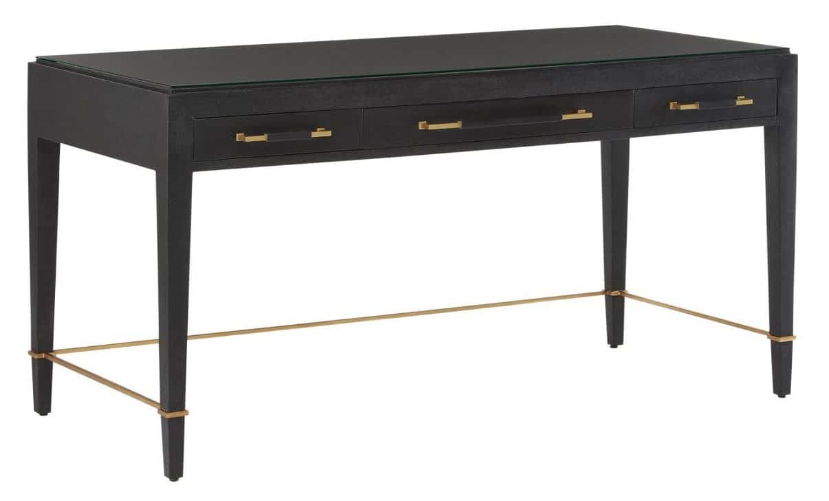Currey and Company 3000-0207 Verona Black Desk