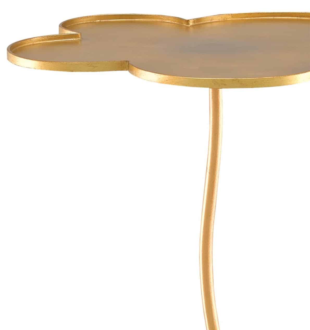 Currey and Company 4000-0068 Fleur Large Gold Accent Table Currey and Company 4000-0068 Fleur Large Gold Accent Table