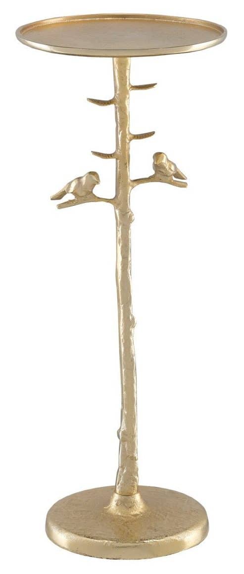 Currey and Company 4000-0063 Piaf Gold Drinks Table