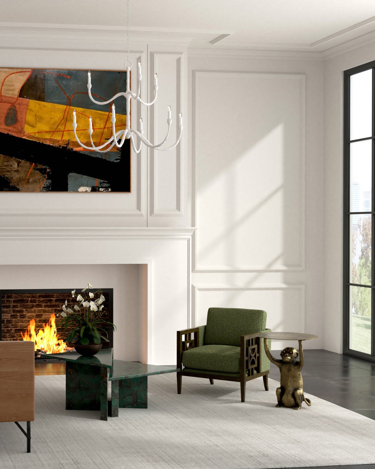 Currey and Company 4000-0118 Abu Gold Accent Table Currey and Company 4000-0118 Abu Gold Accent Table